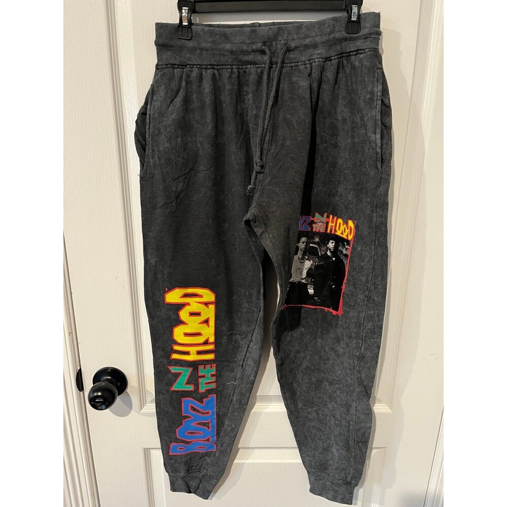 Boyz N The Hood Graphic Jogger Sweatpants Black L NWOT